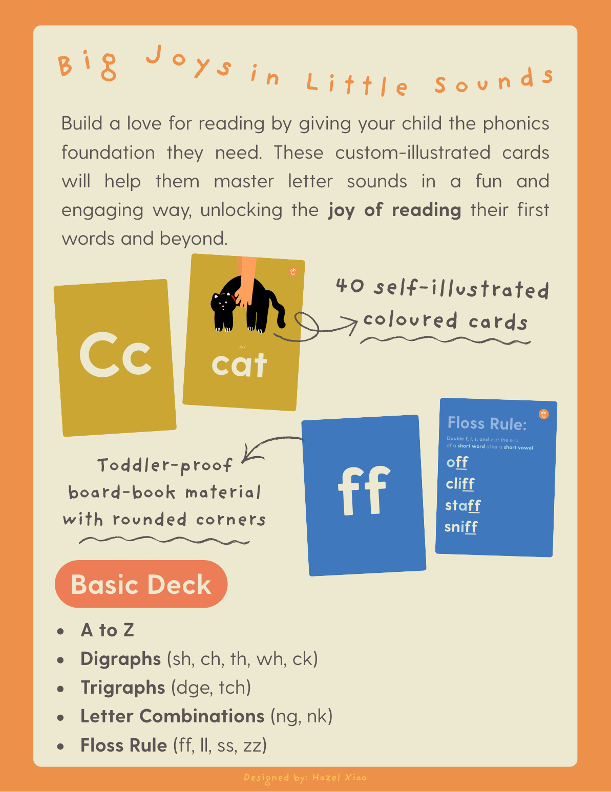 Letter Sounds Flashcards - Basic Deck