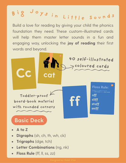 Letter Sounds Flashcards - Basic Deck